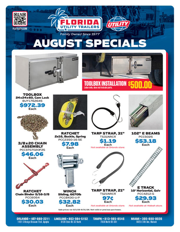 August Special Flyer