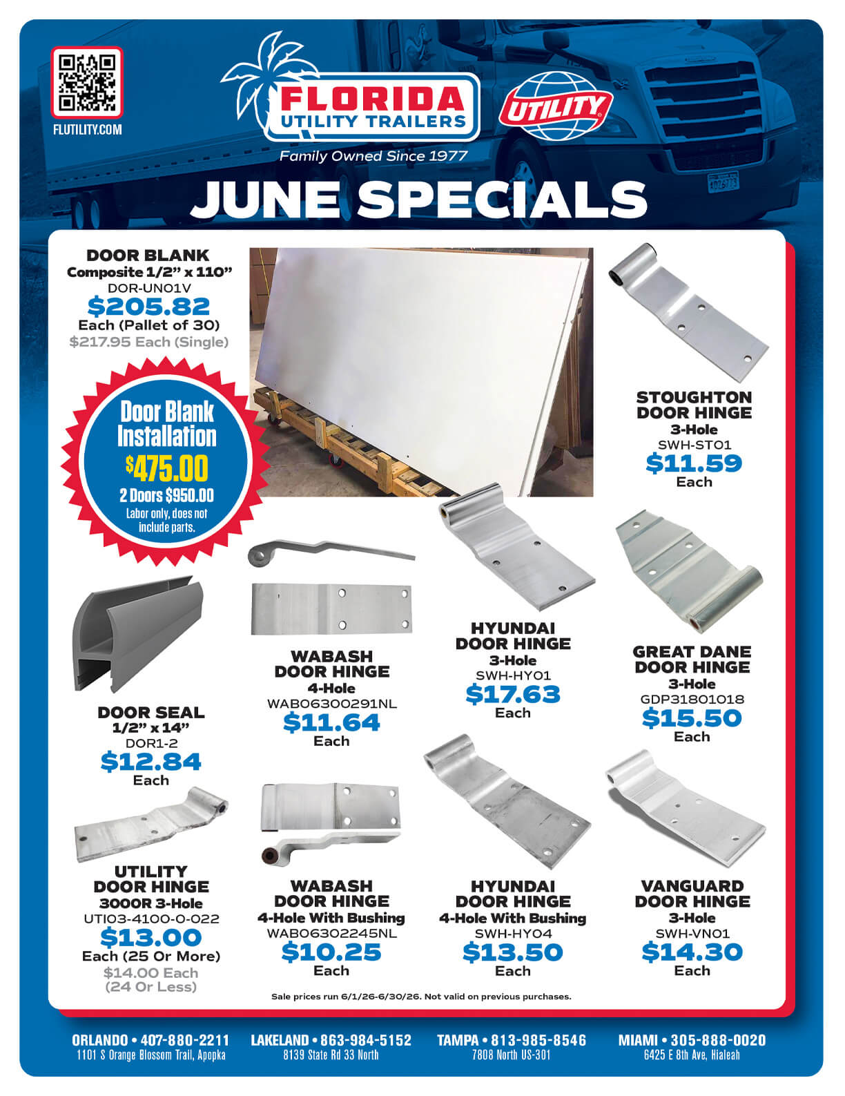 June Specials Flyer